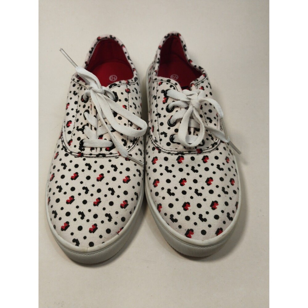 Disney Mickey & Minnie Mouse Size 10 Women's Lace Low Top Fashion Sneakers Shoes
